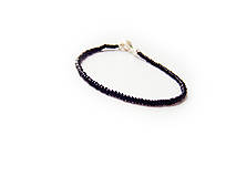 Pánske šperky - TINY for Him - tenký pánsky náramok čierny (Čierna) - 10307125_
