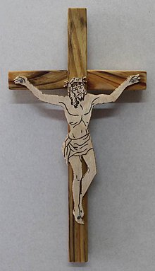 Dekorácie - Kríž s Ježišom - 10314384_