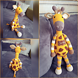 Hračky - Háčkovaná žirafa - 10317606_