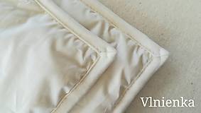 Úžitkový textil - Paplón VLNIENKA 200 x 200 cm LUXUS 100% MERINO a 100% SÝPKOVINA - 10316798_