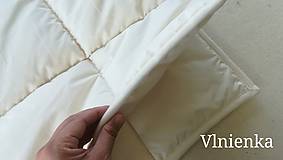 Úžitkový textil - Paplón VLNIENKA 200 x 200 cm LUXUS 100% MERINO a 100% SÝPKOVINA - 10316818_