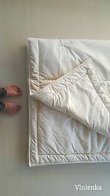Úžitkový textil - Paplón VLNIENKA 200 x 240 cm LUXUS 100% MERINO a 100% SÝPKOVINA - 10319428_