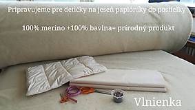Úžitkový textil - Paplón VLNIENKA 200 x 240 cm LUXUS 100% MERINO a 100% SÝPKOVINA - 10319442_