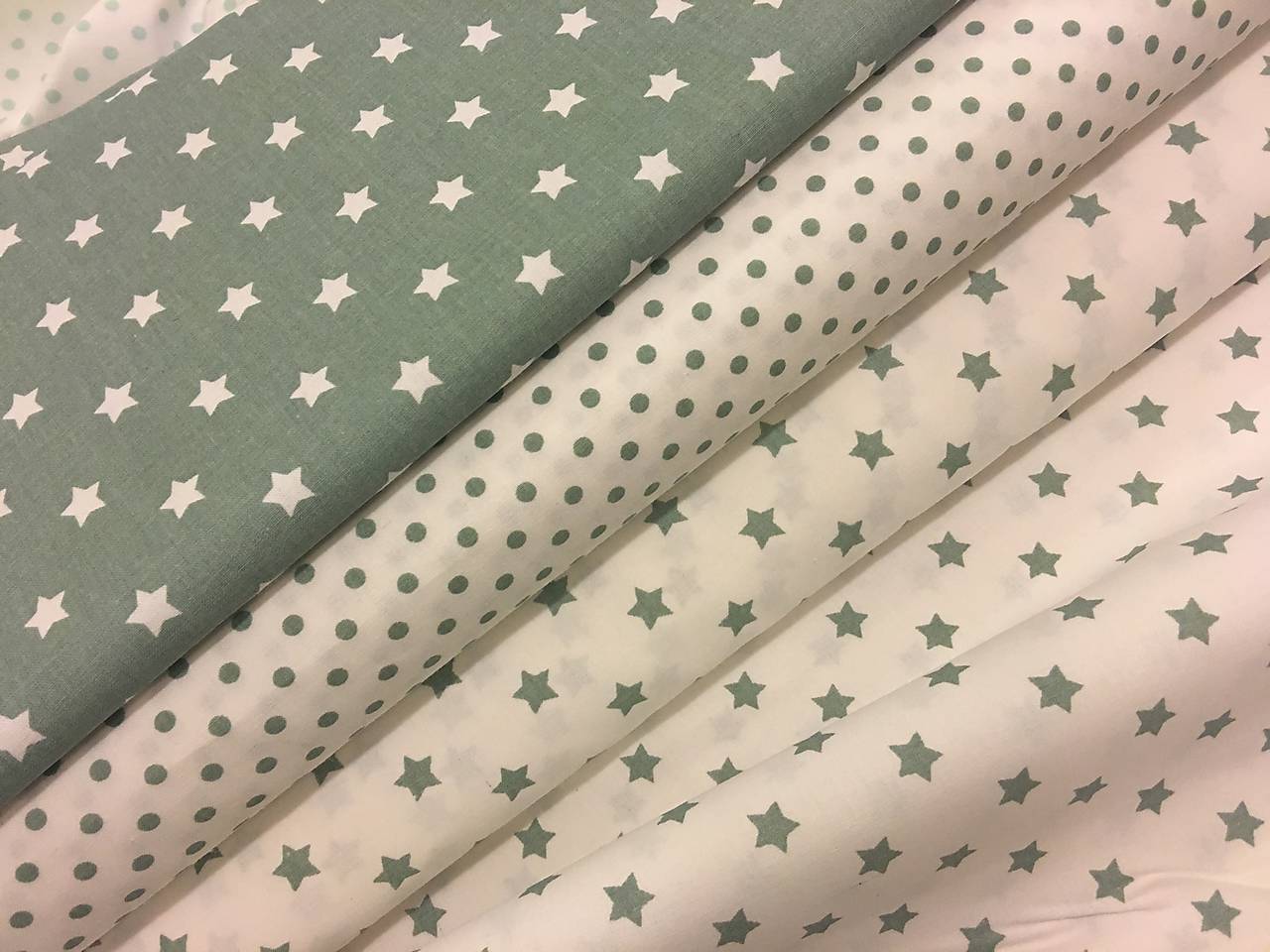 Bavlnene latky mentol kolekcia 