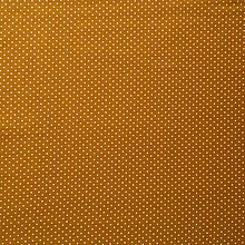 Textil - bavlnený bodkovaný úplet, šírka 150 cm (Žltá) - 10324224_