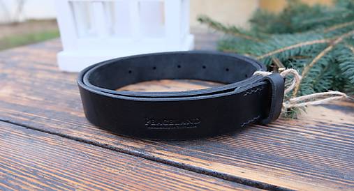 Opasky - Kožený opasok - 10322782_