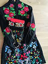 Šaty - FLORAL FOLK " Embroidery ", spoločenské šaty - 10324610_
