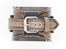 Náramky - Steampunk hodinky, kožený remienok, hnedý remienok - 10327718_