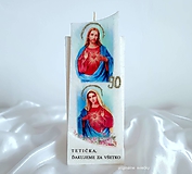 sviečka s Ježišom a Pannou Máriou