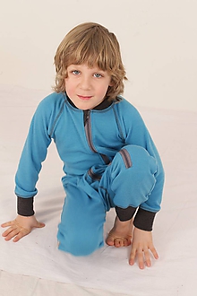 Detské oblečenie - Rastúci overal - merino vlna (veľ. 117-134cm (6-9 rokov) - výber farieb a vzorov) - 10328582_