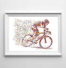 Grafika - Pretekár na bicykli - 10330162_