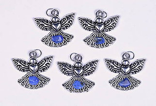 Náhrdelníky - Anjel lásky lapis lazuli - 10331163_