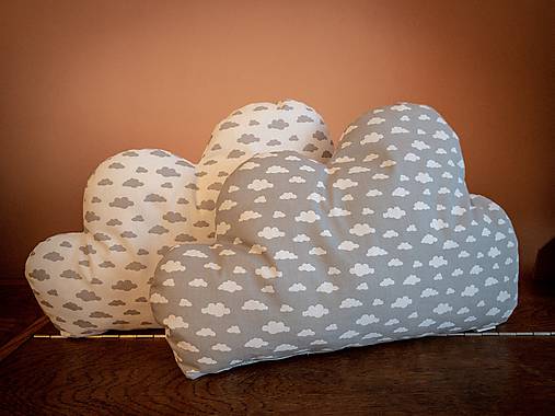 Úžitkový textil - Vankúšik - obláčik - 10330499_
