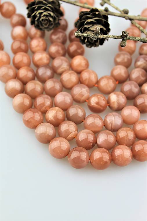 Minerály - slnečný kameň korálky 12mm - A kvalita - 10334157_