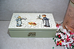 Úložné priestory & Organizácia - drevená krabička na čaj Tea - 10333783_