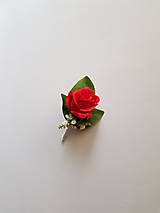 Svadobné pierka - pierko pre rodičov, svedkov "červená ruža" - 10336805_