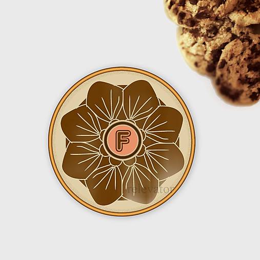 Dekorácie - Ozdoba na koláčik harmonická čokoláda s písmenom (2) - 10337689_