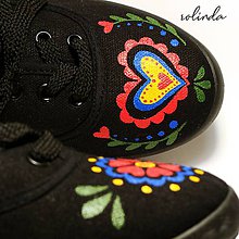 Ponožky, pančuchy, obuv - Folklórne tenisky - Slovácko (Velikost 36) - 10339826_