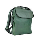 Pánske tašky - Kožená etuja ručne tamponovaná z hovädzej kože, zelená farba - 10346982_