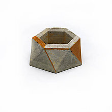 Dekorácie - Hexagon mini - gold - 10346146_