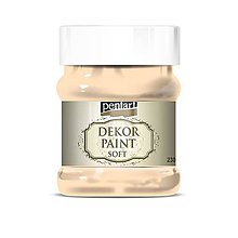 Farby-laky - Dekor paint soft chalky, 230 ml, kriedová farba (marhuľová) - 10349903_