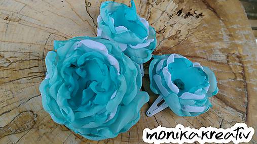 Detské doplnky - Set sponky,gumička Frozen - 10350427_