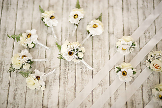 Svadobné pierka - Biele svadobné pierko, náramky pre družičky, pierka pre družbov - 10349955_