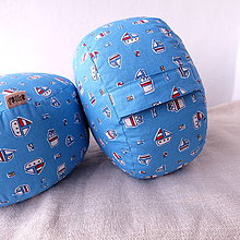 Úžitkový textil - FILKI meditačný sedák (hríbik) 13 cm (Námornícky) - 10348437_