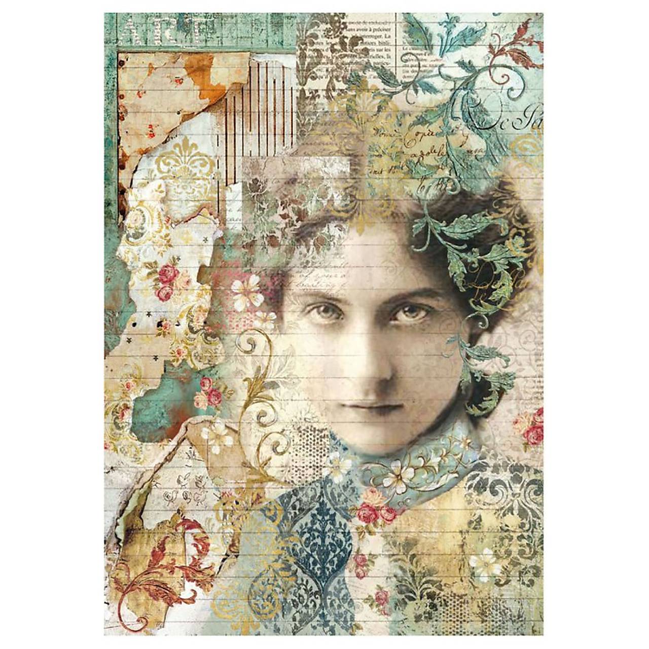 Ryžový papier na decoupage -A4-Stamperia - DFSA4267