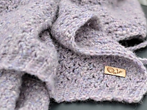 Detský textil - Detská deka AKO VÁNOK: fialový melír - 10360350_