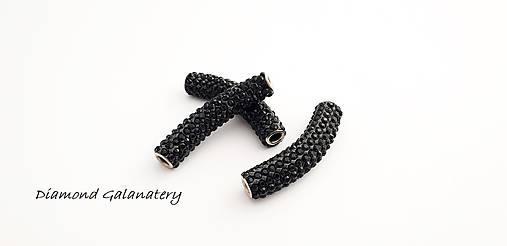 Korálky - Shamballa valček - Čierny - 10361208_
