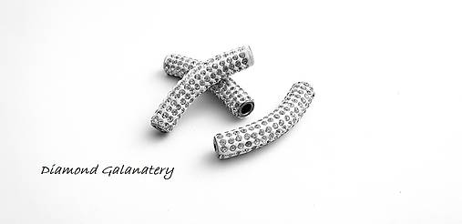 Korálky - Shamballa valček - Crystal - 10361210_