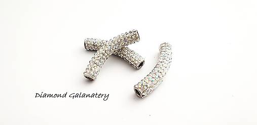 Korálky - Shamballa valček - AB Crystal - 10361227_