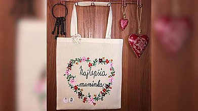 Nákupné tašky - ♥ Plátená, ručne maľovaná taška ♥ (MI7) - 10361015_