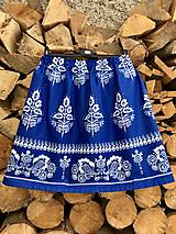 Sukne - Folklórna sukňa - Monika v modrom - 10359617_