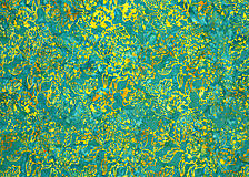 Textil - Bavlnená látka - batika L178-182 (Zelená so žltým vzorom L178) - 10365801_