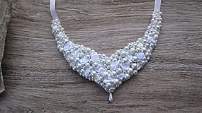 Svadobný perlový náhrdelník č. 2563