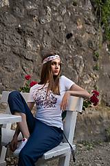 Topy, tričká, tielka - Dámske tričko z organickej bavlny ROSE COLLECTION 1 ( pôvodná cena 25 € ) - 10362226_