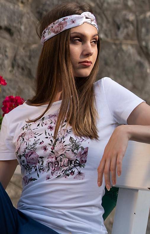 Dámske tričko z organickej bavlny ROSE COLLECTION 1 ( pôvodná cena 25 € )