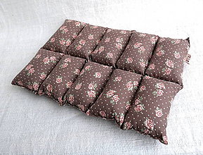 Úžitkový textil - FILKI kockáč (hnedý ružičkový 50) - 10363404_