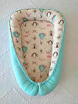 Detský textil - Hniezdo pre novorodenca (Zvieratká v balóne) - 10370747_