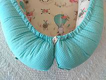 Detský textil - Hniezdo pre novorodenca (Zvieratká v balóne) - 10370754_