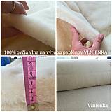 Úžitkový textil - Paplón VLNIENKA 200 x 240 cm LUXUS 100% MERINO a 100% SÝPKOVINA - 10366394_