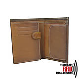Pánske tašky - Ochranná pánska kožená peňaženka vo svetlo hnedej farbe - 10369325_