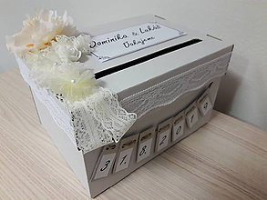 Úložné priestory & Organizácia - Pokladnička - box na svadbu / vykrúcanku /redový - 10368721_