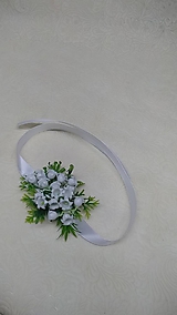 Svadobné pierka - svadobný náramok "konvalinky" - 10372733_