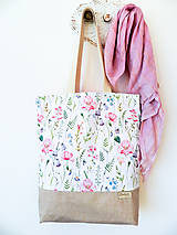 Nákupné tašky - taška Lúčne kvety - 10371924_