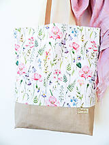 Nákupné tašky - taška Lúčne kvety - 10371925_