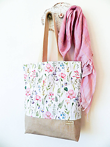 Nákupné tašky - taška Lúčne kvety - 10371923_