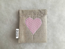 Peňaženky - Jemné ružové srdce - 10378613_